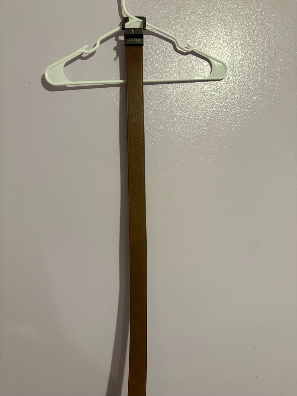 Matix Brown Leather Wall Strap Accent